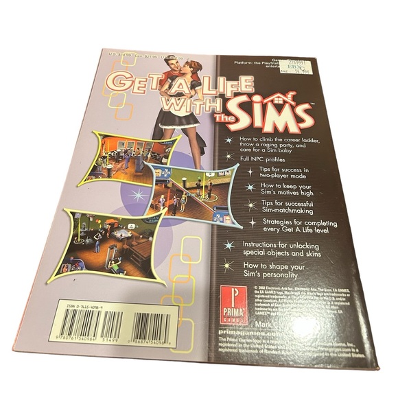 🍄The Sims Prima’s Official Strategy Guide for PlayStation 2 Vintage Y2K - Picture 2 of 2